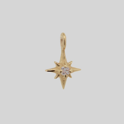  14K North Star Charm