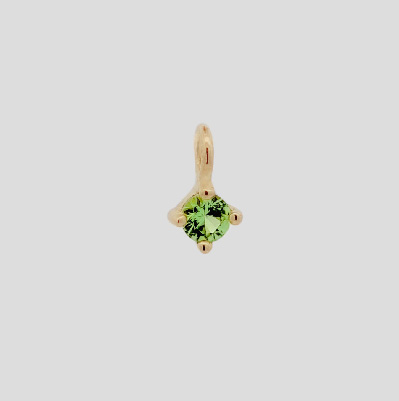 14K Birthstone Charm - Tsavorite