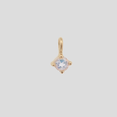 14K Birthstone Charm - Moonstone