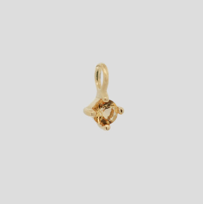 14K Birthstone Charm - Citrine