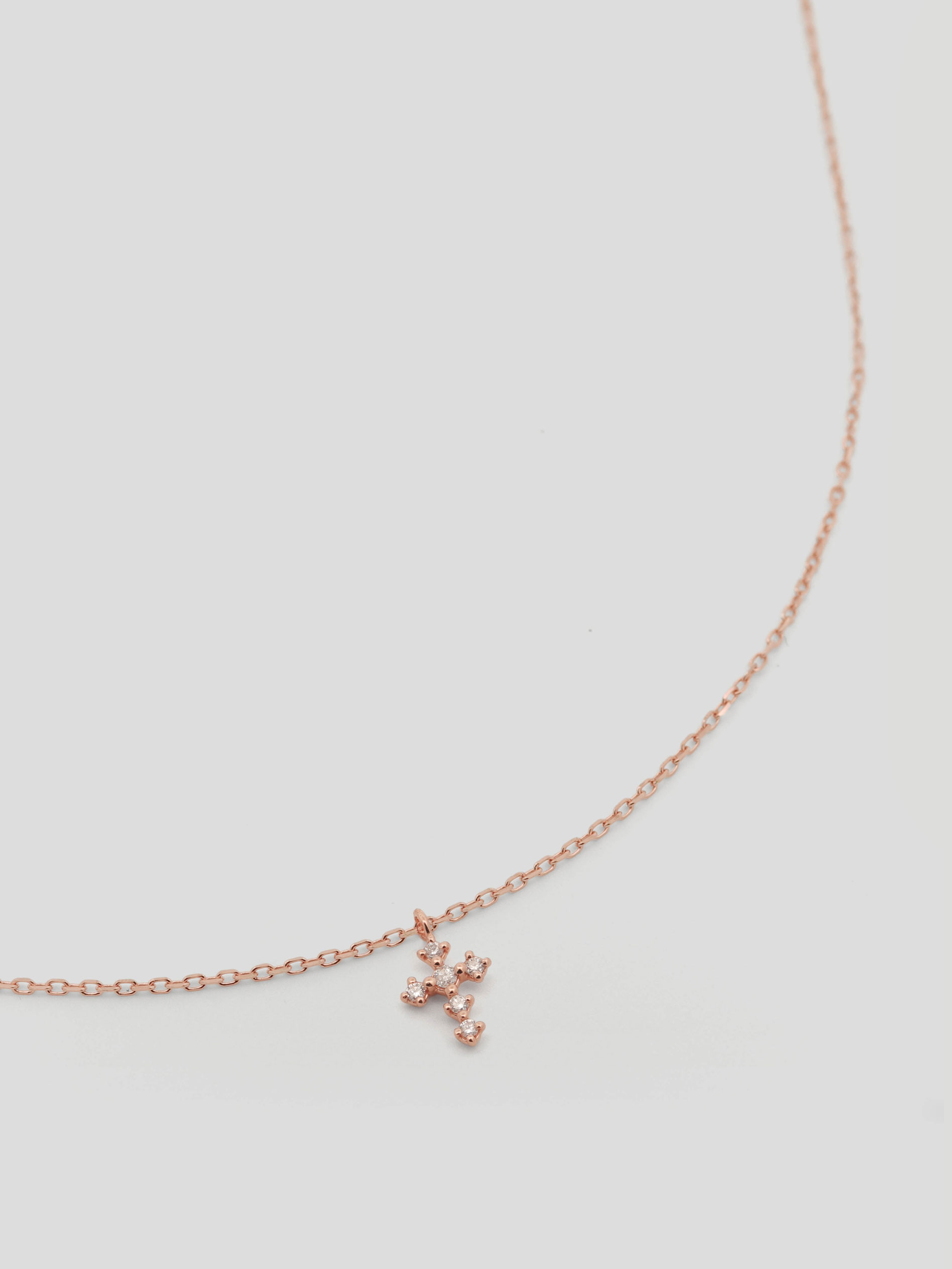 Gold and white gold cross clearance necklace