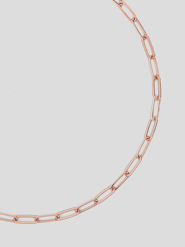 Larga Link XL Necklace in Rose Gold