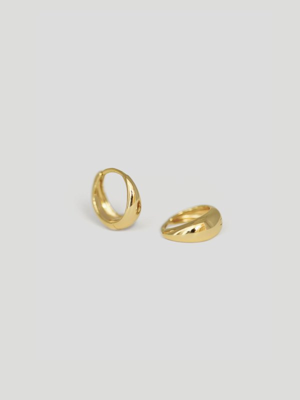 Accent Ear Huggers in Champagne Gold