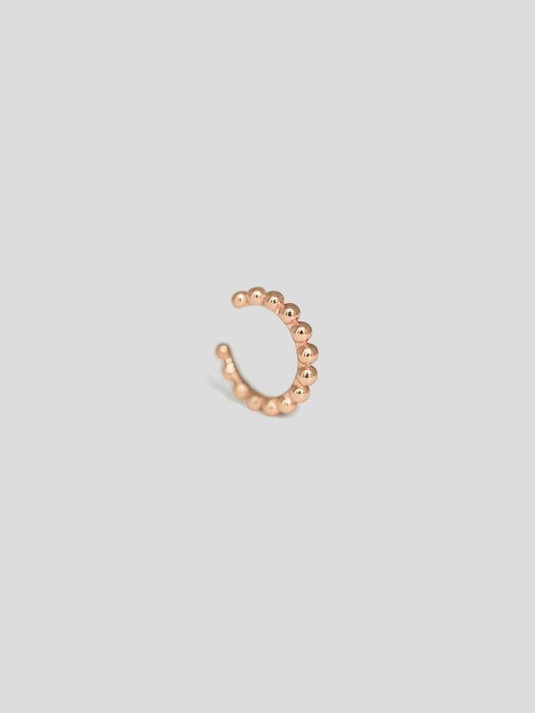 Dotted Ear Cuff in Rose Gold (Single)