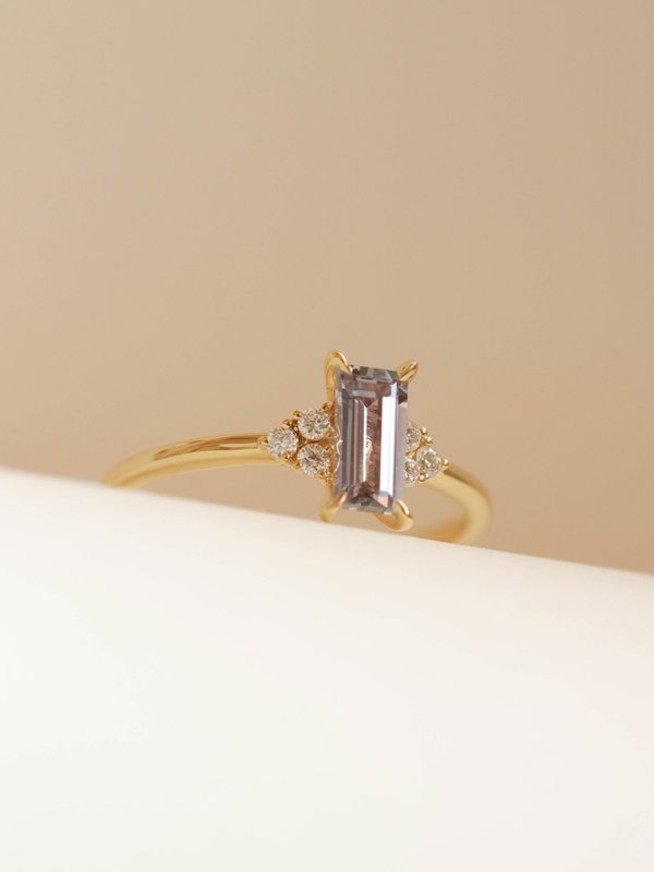 One-of-a-kind Companion Ring - Silver Sapphire in 18k Gold