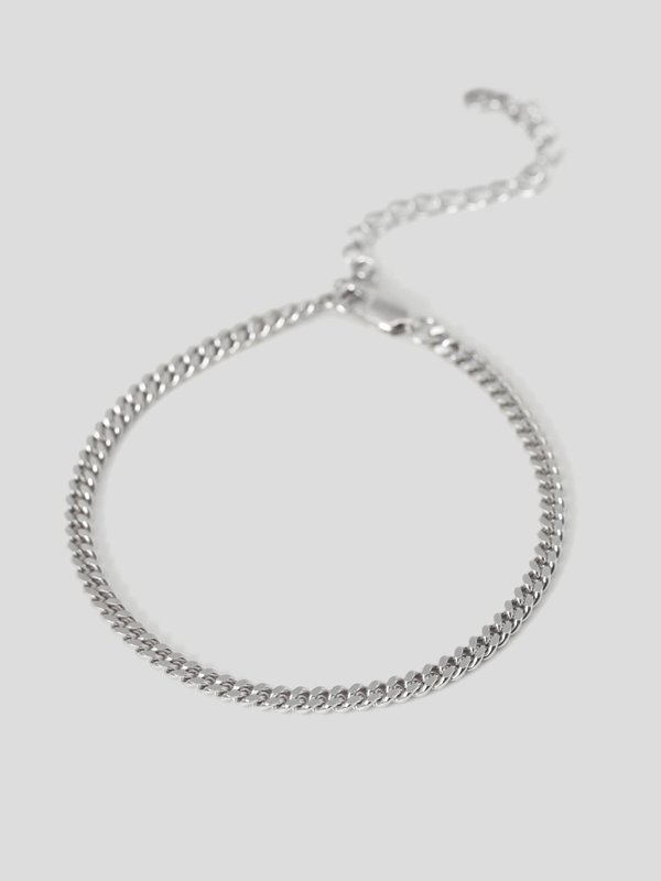 Curb Bracelet in Silver