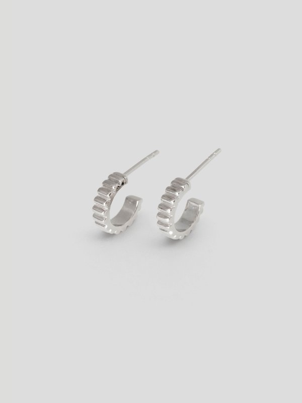Gir Earrings in Silver