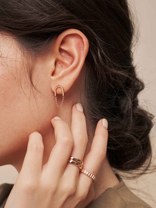 Surrey Earrings in Rose Gold