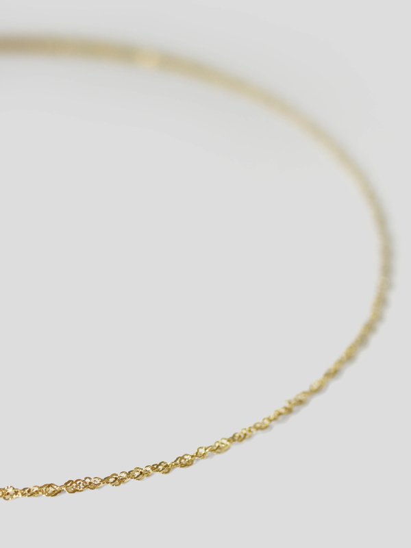 Spiral Necklace in Champagne Gold