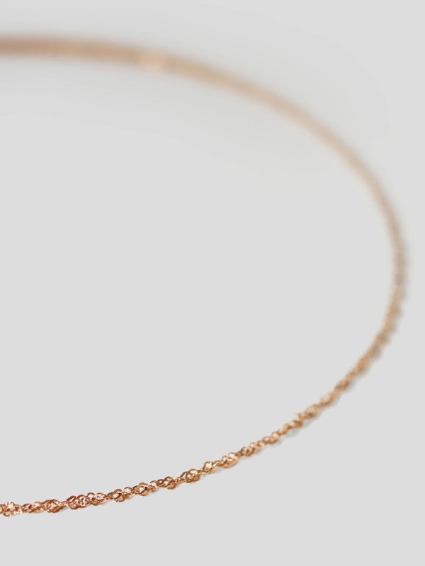 Spiral Necklace in Rose Gold