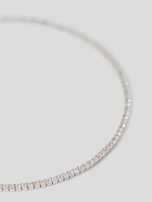 Williams Tennis Bracelet - White Topaz in Silver