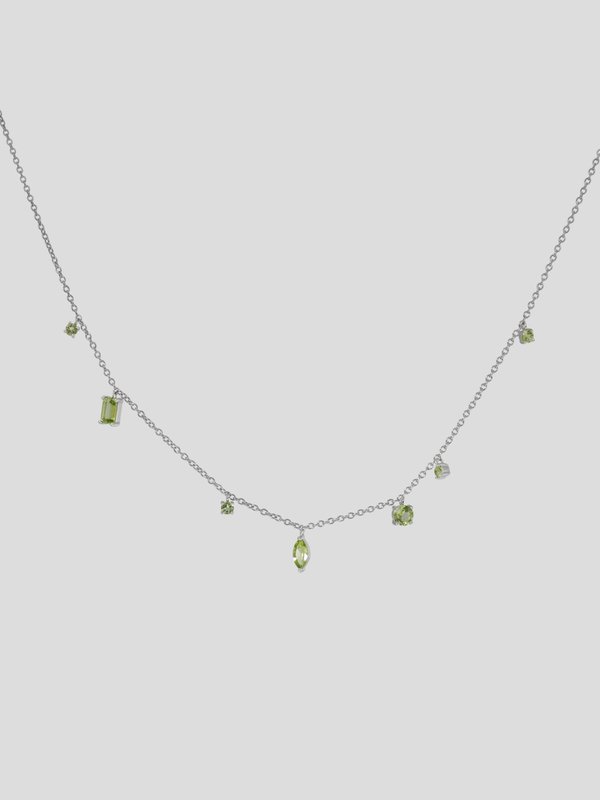 Strange x Curious - Light Necklace - Peridot in Silver