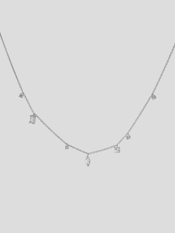 Strange x Curious - Light Necklace - White Topaz in Silver