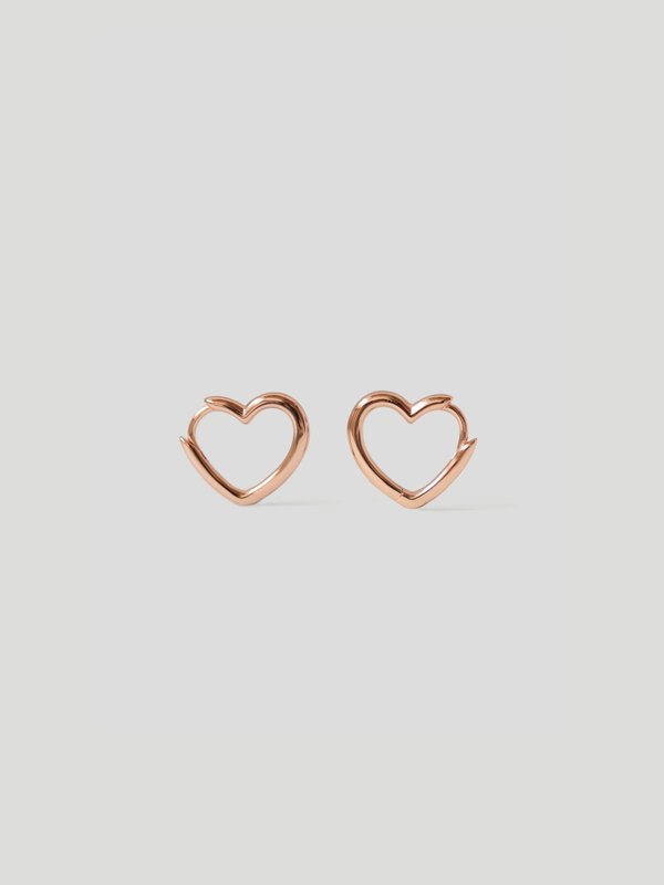 J'adore Ear Hoops in Rose Gold
