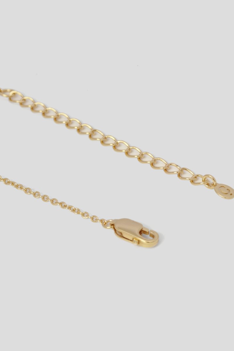 1945 Gold Necklace with Green Onyx