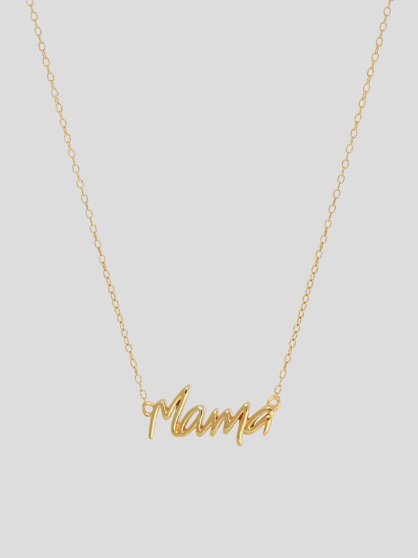 Mama Necklace in Champagne Gold