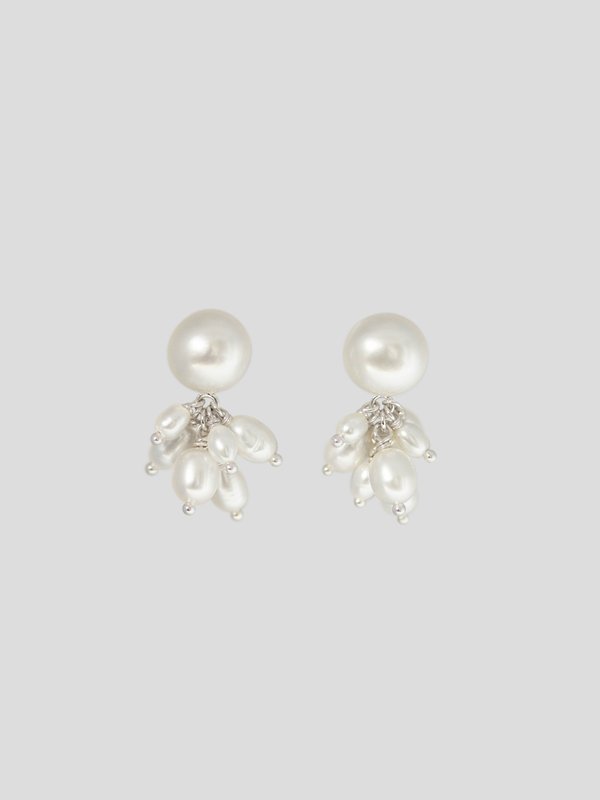 Tilly Earrings - Freshwater Pearl in Silver
