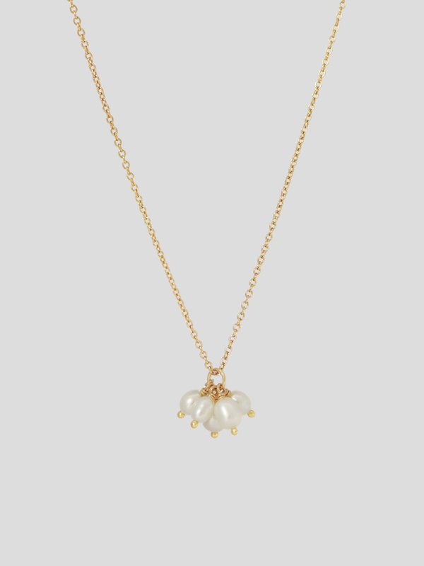Tilly Necklace - Freshwater Pearl In Champagne Gold