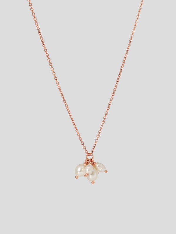 Tilly Necklace - Freshwater Pearl In Rose Gold