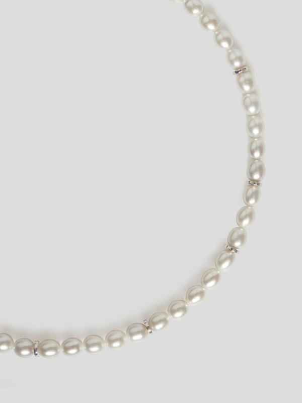 Tyan Necklace - Freshwater Pearl In Silver