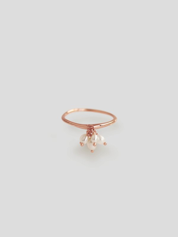 Tilly Ring - Freshwater Pearl in Rose Gold 