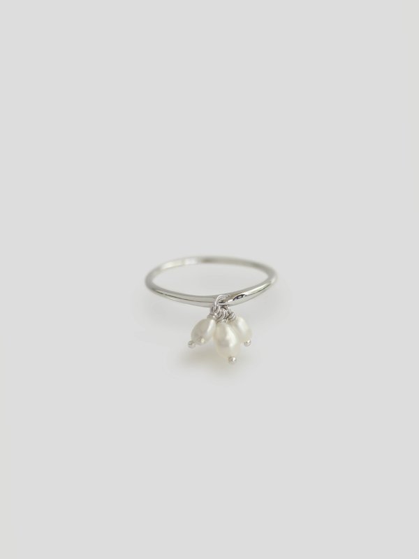 Tilly Ring - Freshwater Pearl in Silver