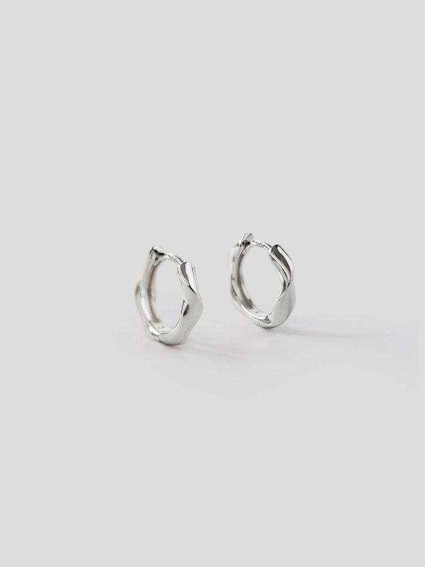 Twine Earrings in Silver