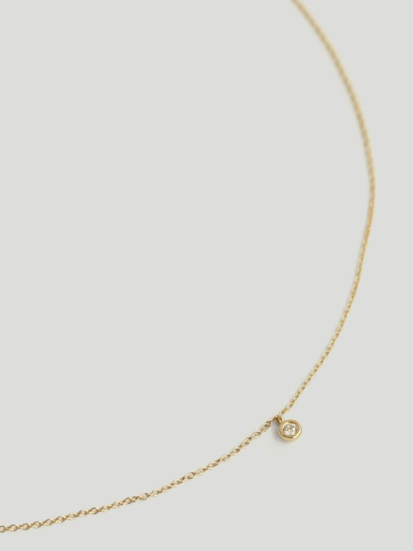 Moonlight Necklace - Diamond in 14k Gold 