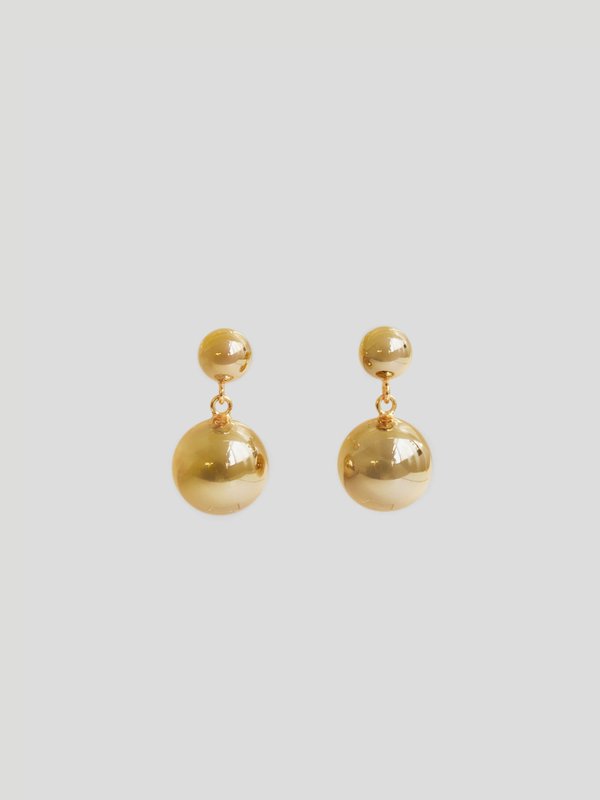 Bubble Earrings in Champagne Gold 