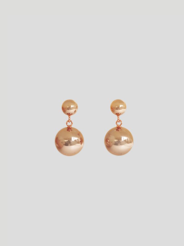 Bubble Earrings in Rose Gold 