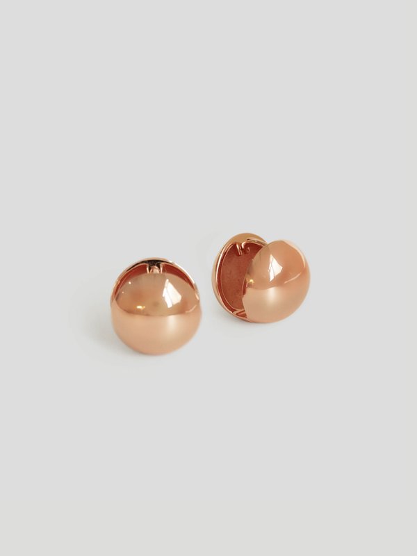 Revolve Ear Huggers in Rose Gold