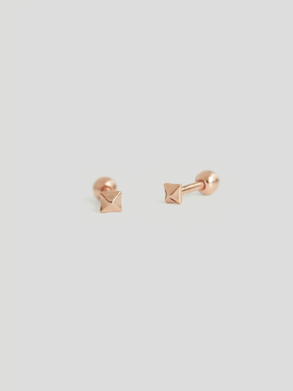 Rockstar Ear Studs in Rose Gold