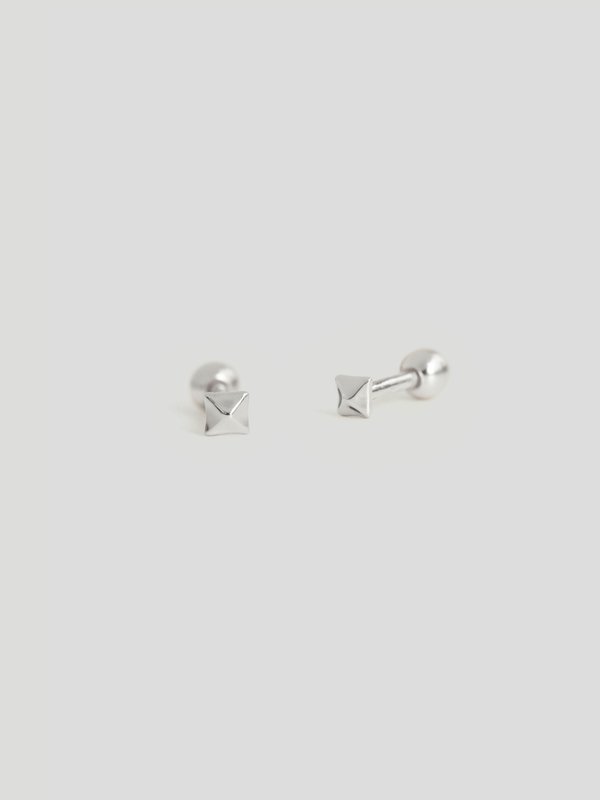 Rockstar Ear Studs in Silver 