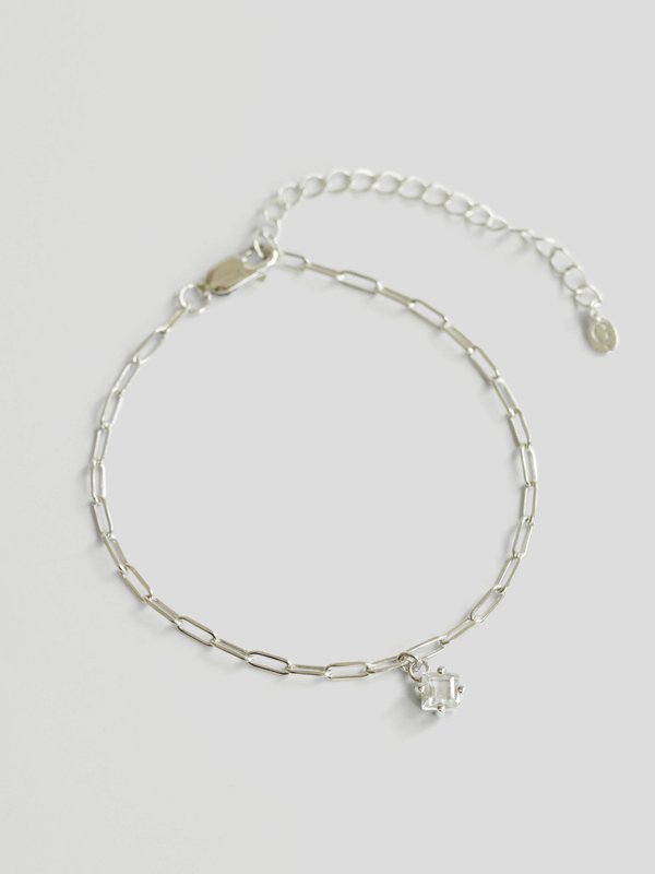 Kimberly Bracelet - White Topaz in Silver