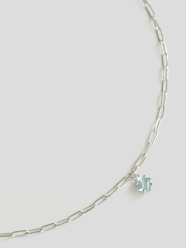 Kimberly Necklace - Sky Blue Topaz in Silver 