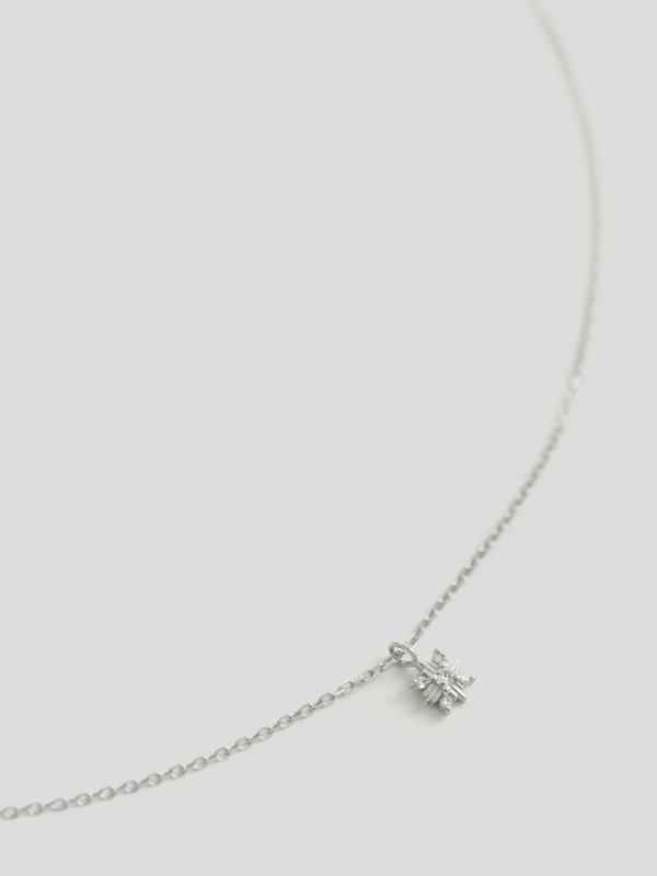 Snowfall Necklace - Diamond in 14k White Gold