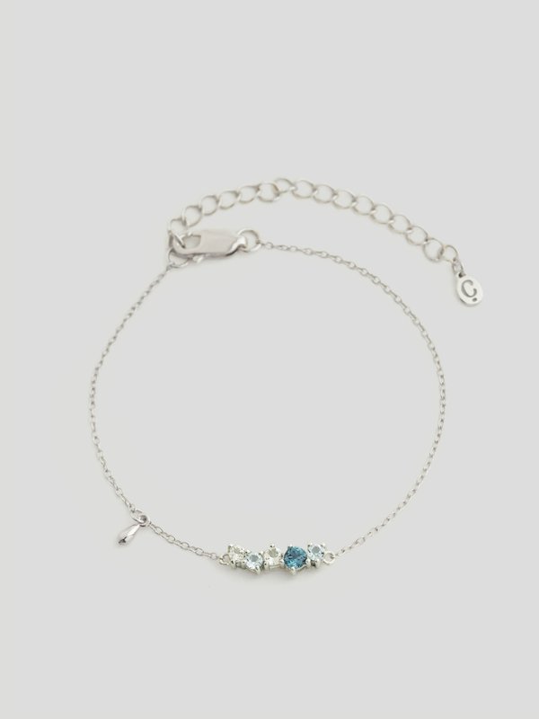 Vera Bracelet - Sky Blue Topaz in Silver