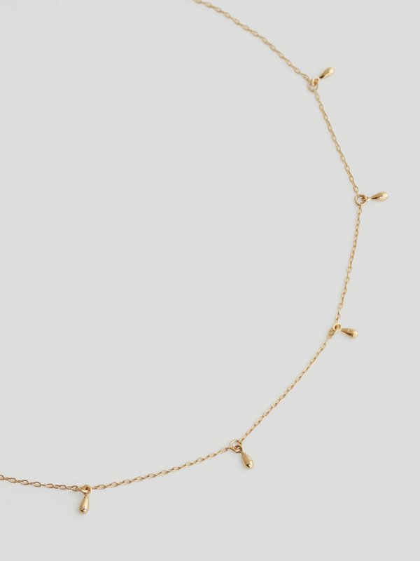 Violette Necklace in Champagne Gold