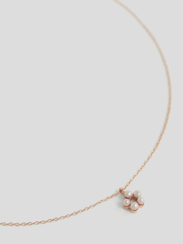 Strange x Curious - Venus Necklace - Freshwater Pearl in Rose Gold