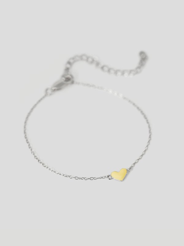 Enamour Bracelet - Butter Enamel in Silver