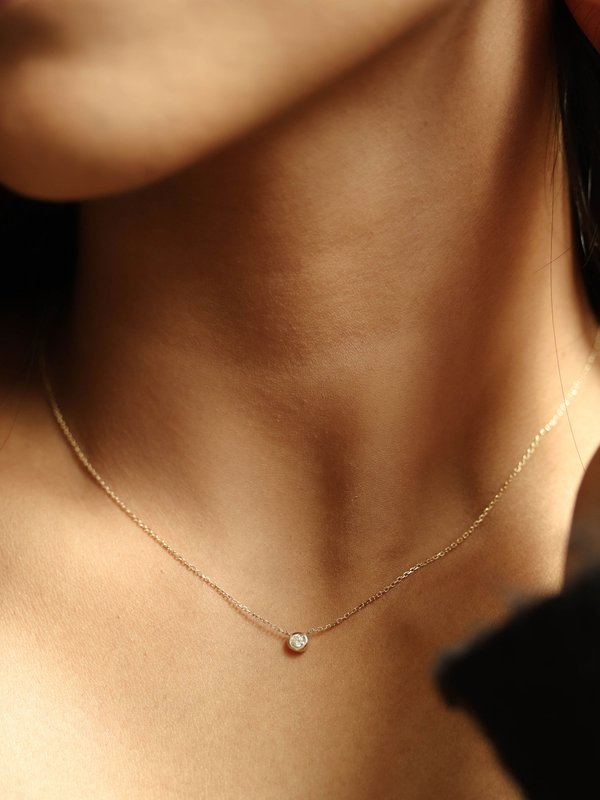 Daylight Necklace - Diamond in 14k Gold