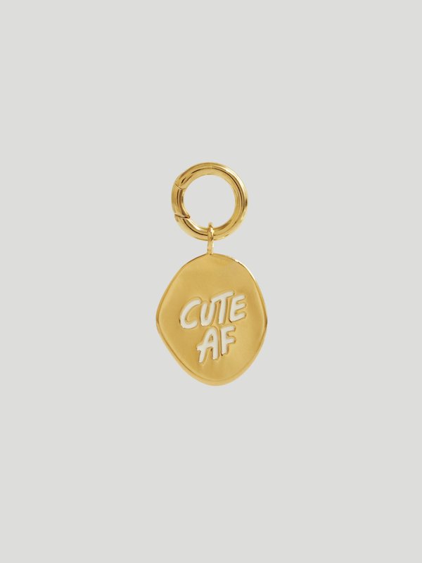 Pet Charm - Cute AF in Champagne Gold