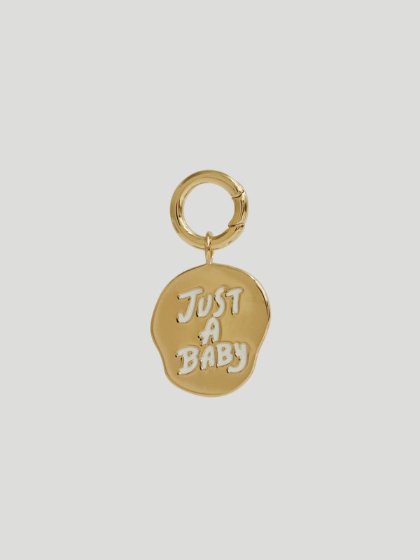 Pet Charm - Just A Baby in Champagne Gold