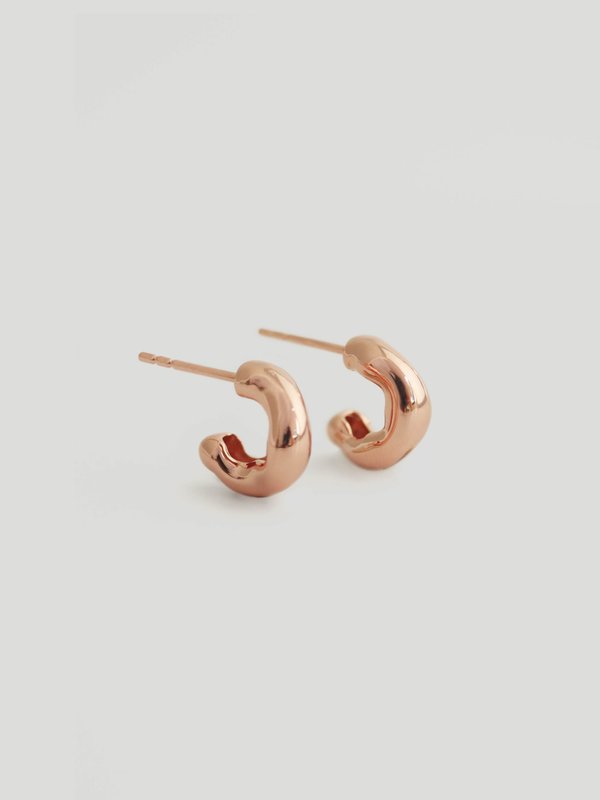 Loom Earrings in Rose Gold