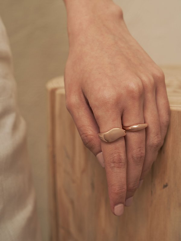Dune Ring in Rose Gold