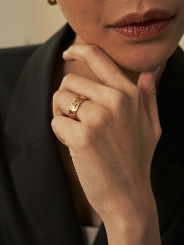 Forge Ring in Champagne Gold