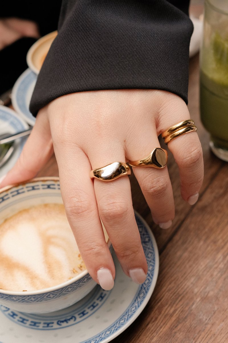 Arc Gold Ring