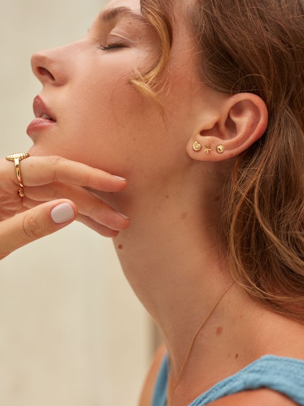 Align x Curious - Aurelia Stacking Set in Champagne Gold