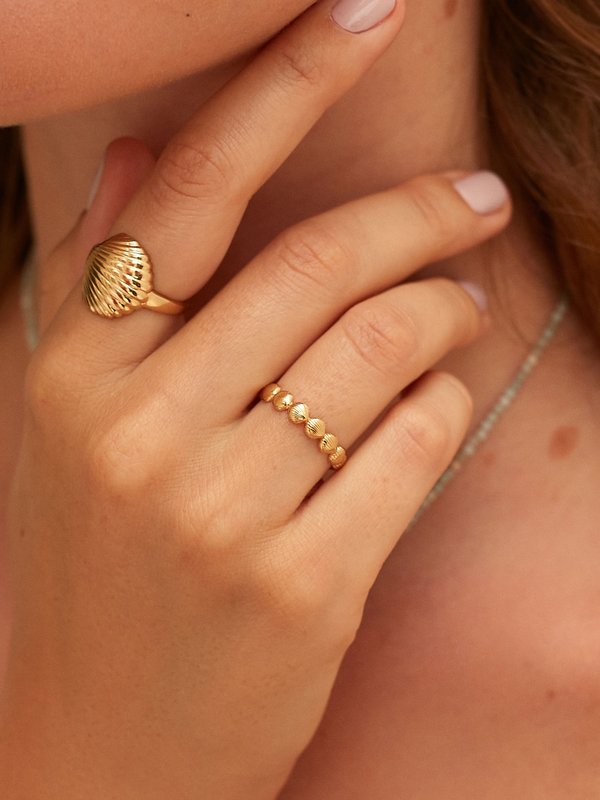 Align x Curious - Maris Ring in Champagne Gold