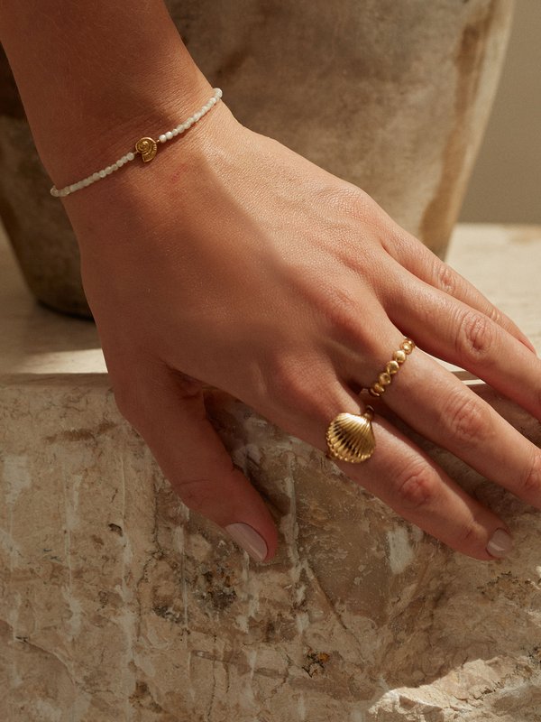 Align x Curious - Nautilus Ring in Champagne Gold